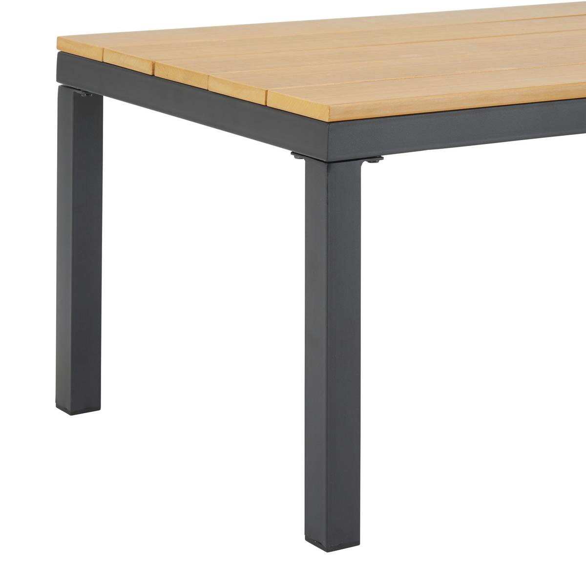 KOMPLET MEBLI TARASOWYCH ARIANNA - czarny, Modern, tworzywo sztuczne/metal (120/70/72cm) - Bessagi Garden