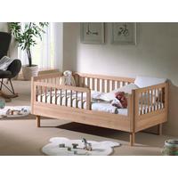 Kinder-/Juniorbett FORREST Eichefarben ca. 70x140 cm - Eichefarben/Naturfarben, MODERN, Holz (70/140cm) - Vipack