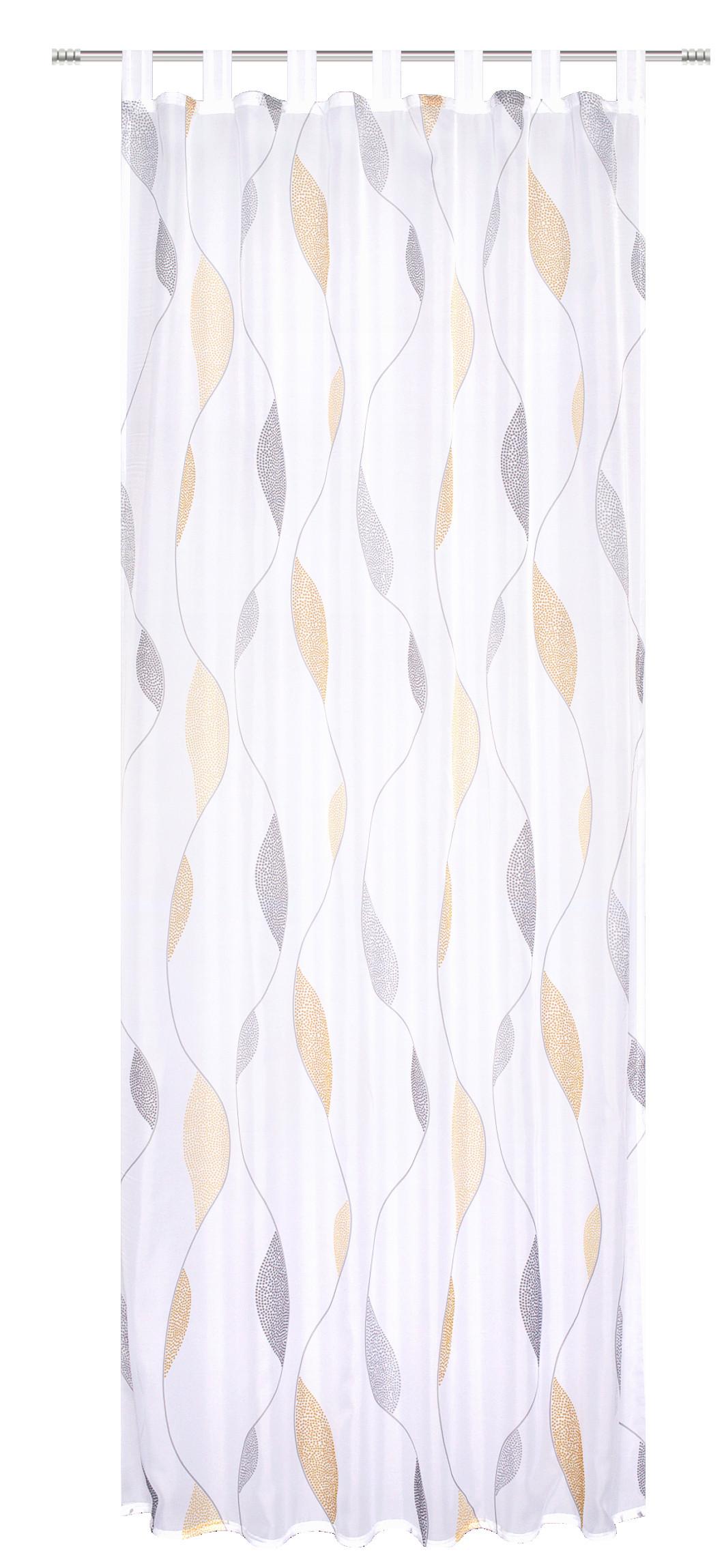 Schlaufenvorhang Paolo Gelb ca140x145cm - Gelb, KONVENTIONELL, Textil (140/145cm) - Schmidt W. Gmbh