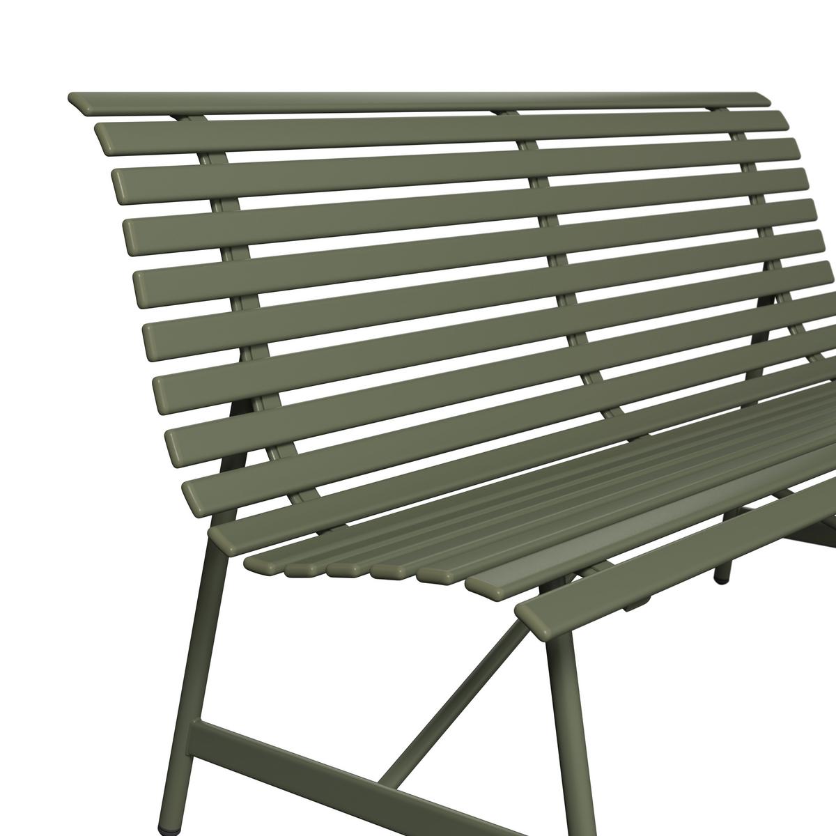 Gartenbank Tina Grün - Grün, MODERN, Metall (160/68,5/87,5cm) - Mömax