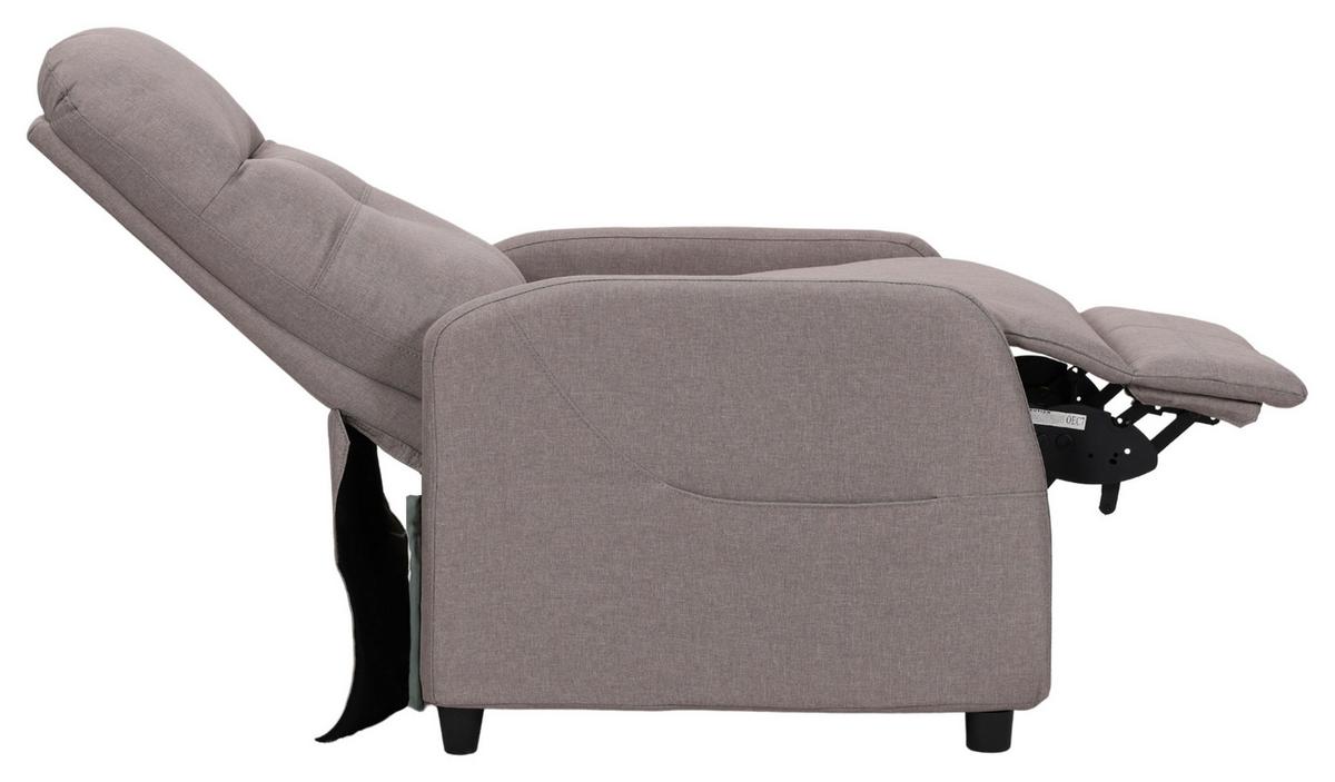 FOTEL TELEWIZYJNY CONG - czarny/taupe, Konventionell, metal/tkanina (74/104/91cm) - MID.YOU