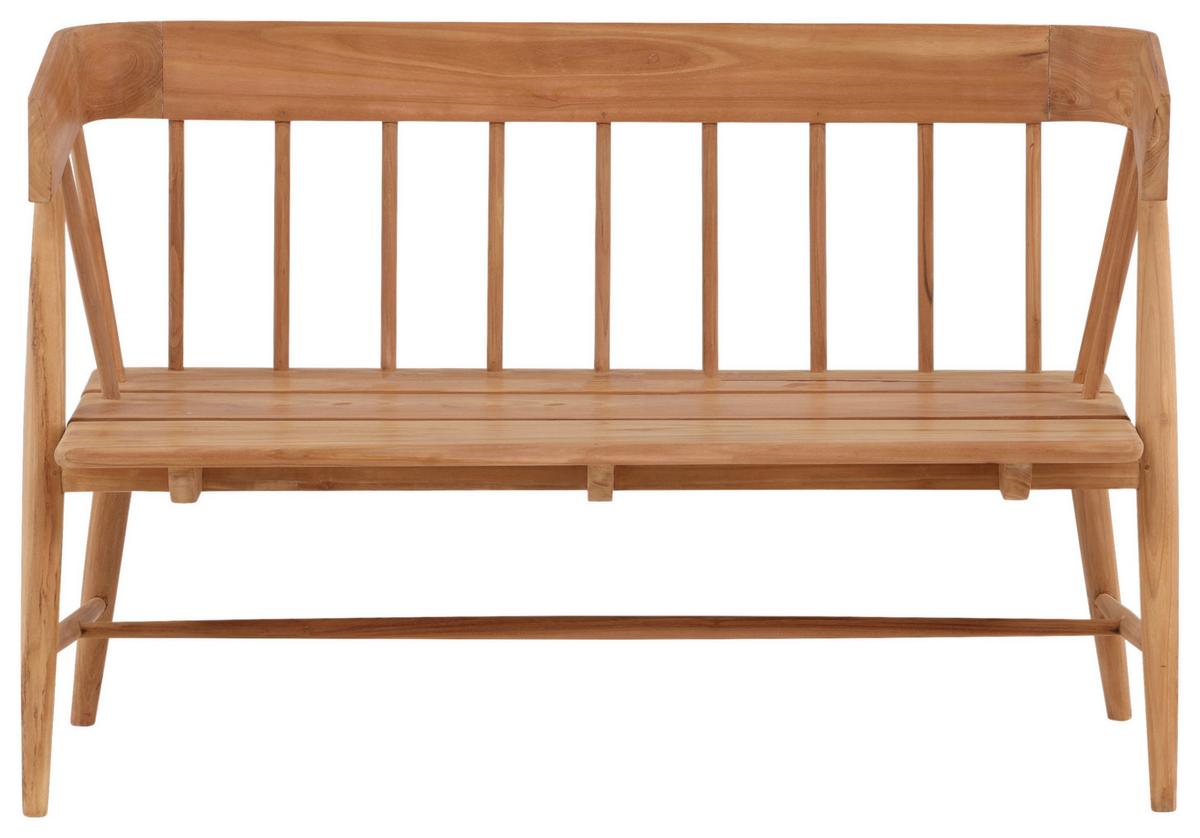 Gartenbank Split ca. 58x85x132 cm Teakholz - Teakfarben, KONVENTIONELL, Holz (58/85/132cm) - Gardenson