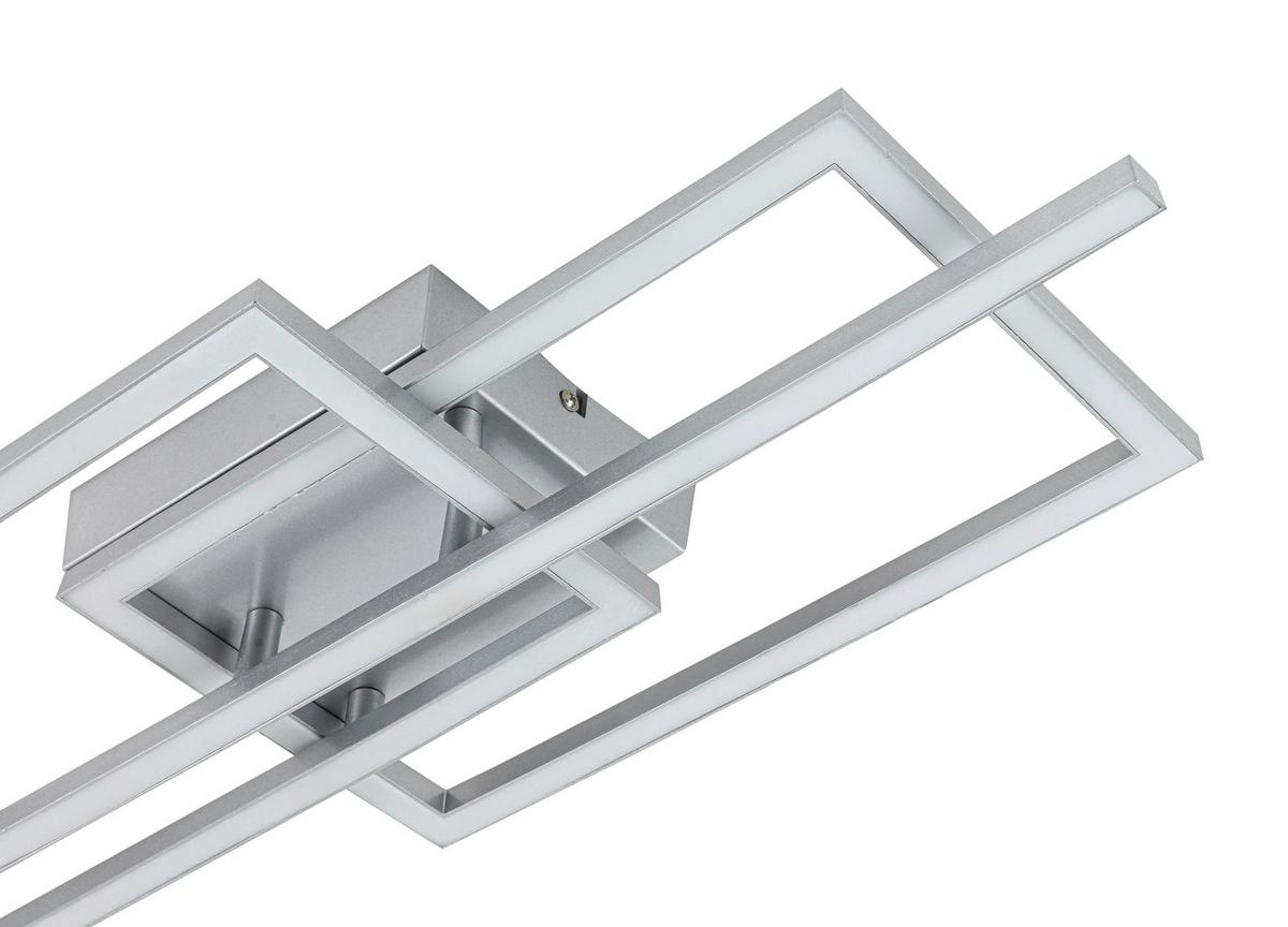 Led Svjetiljka Stropna Bioli - srebrne boje/boje kroma, Moderno, metal/plastika (63/24,5/7,7cm) - Mömax