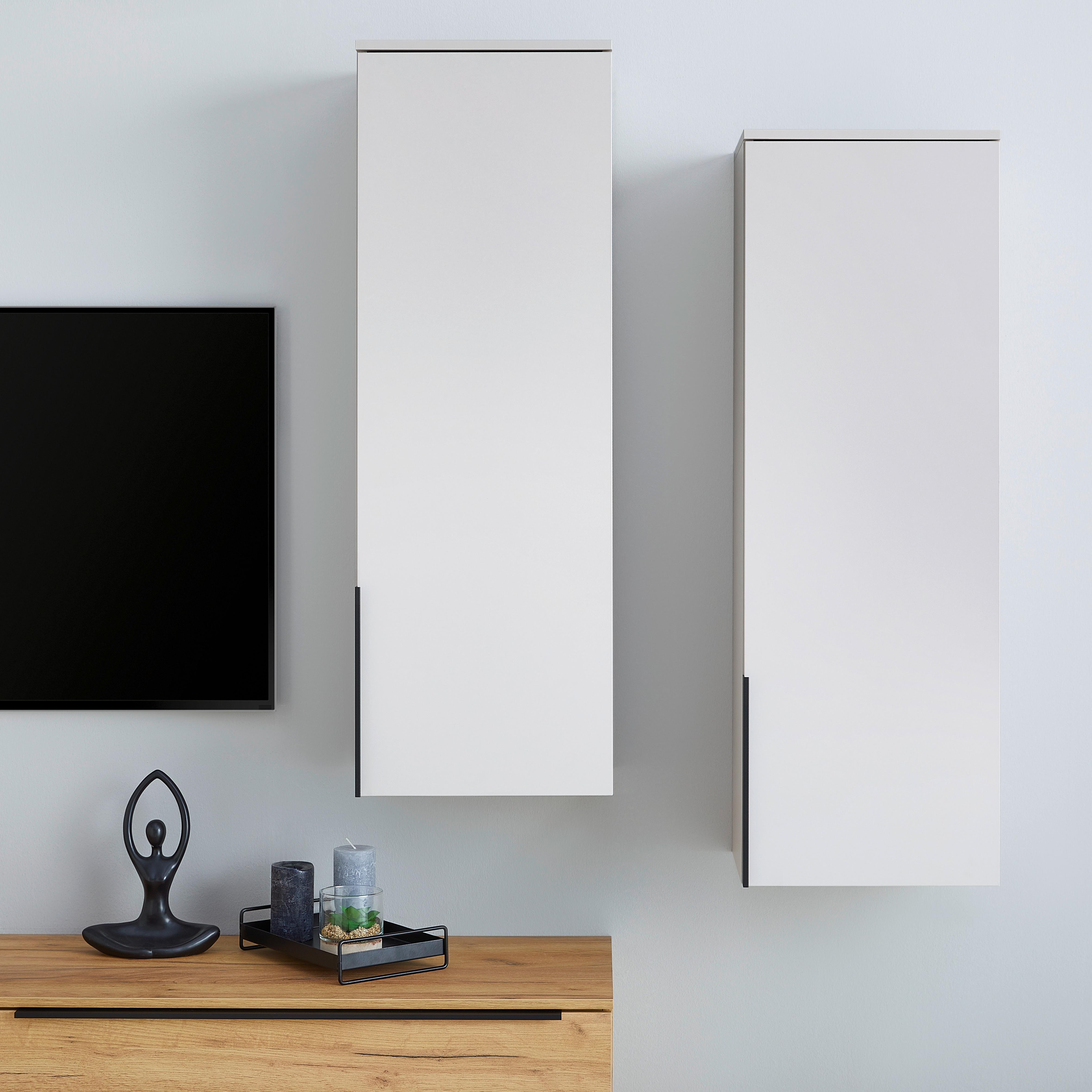 Hängeelement GW-Fresno in Kaschmir - Kaschmir/Schwarz, Modern, Holzwerkstoff/Metall (40/119/30cm) - Premium Living