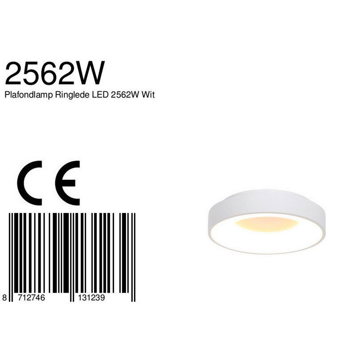 LAMPA SUFITOWA LED 2562W RINGLEDE - biały, Basics, tworzywo sztuczne/metal (38/9cm)