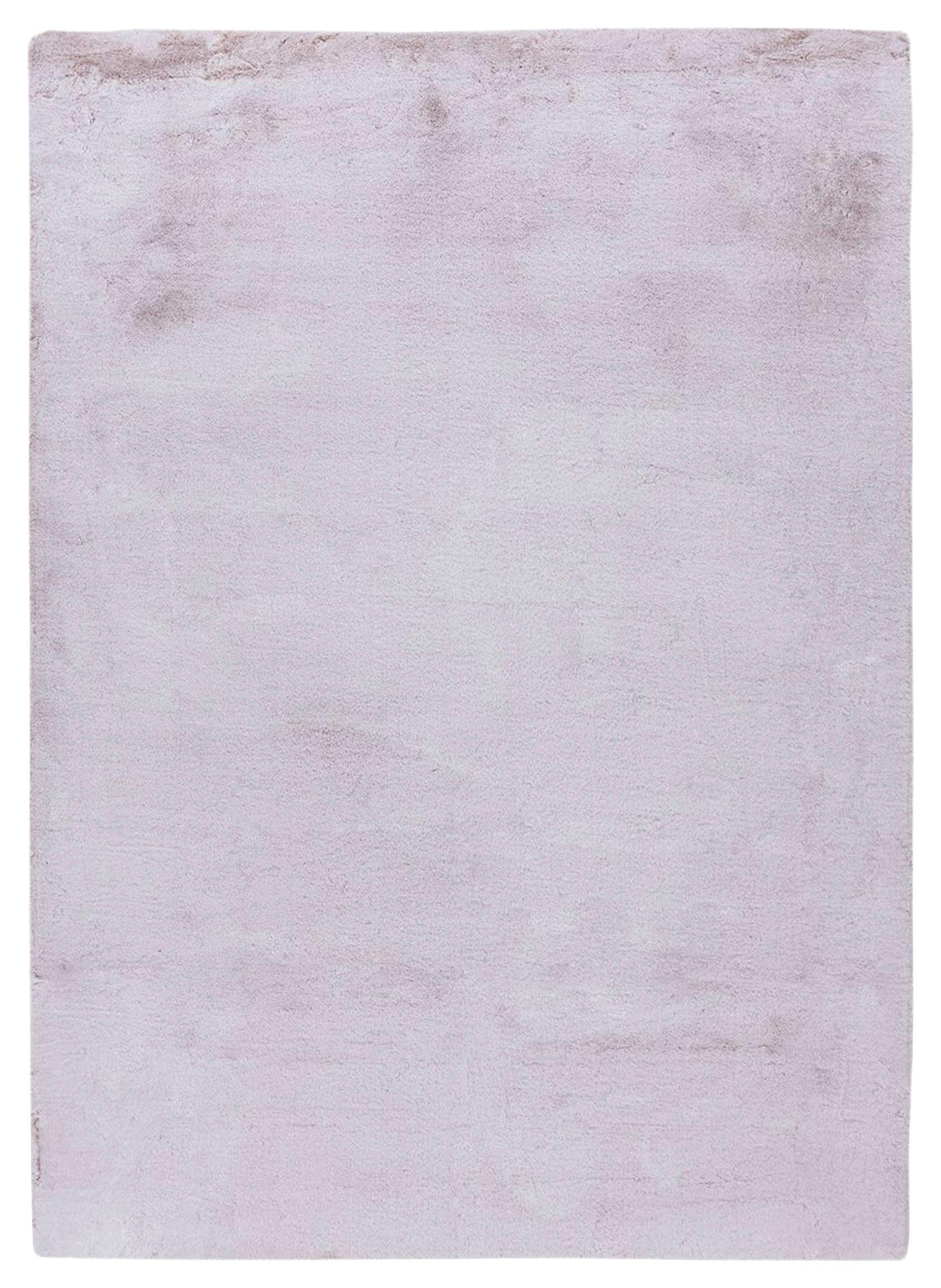 Hochflorteppich Saika 100 - Weiss/Rosa, Konventionell, Textil (80/150cm) - Kayoom