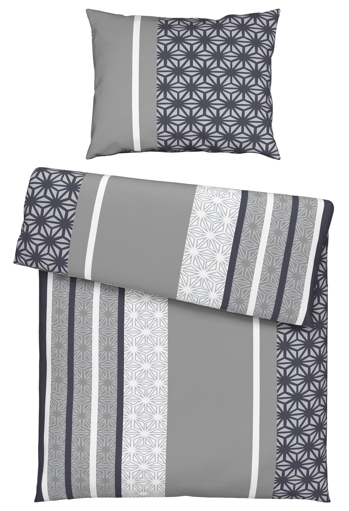 Ágyneműhuzat-garnitúra Sara - szürke, textil (140/200cm) - Best Price