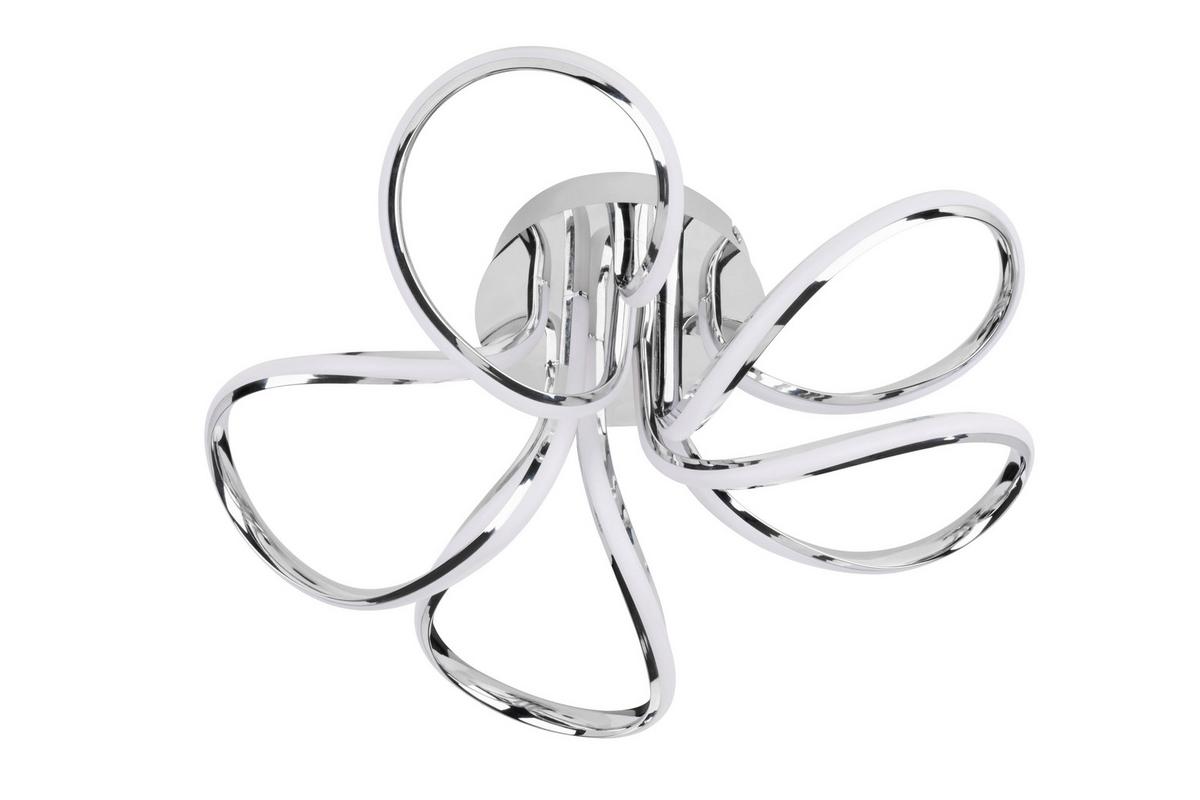 LAMPA SUFITOWA LED AUSTIN *SBN* - kolor srebrny, Trend, tworzywo sztuczne/metal (58/22cm) - Novel