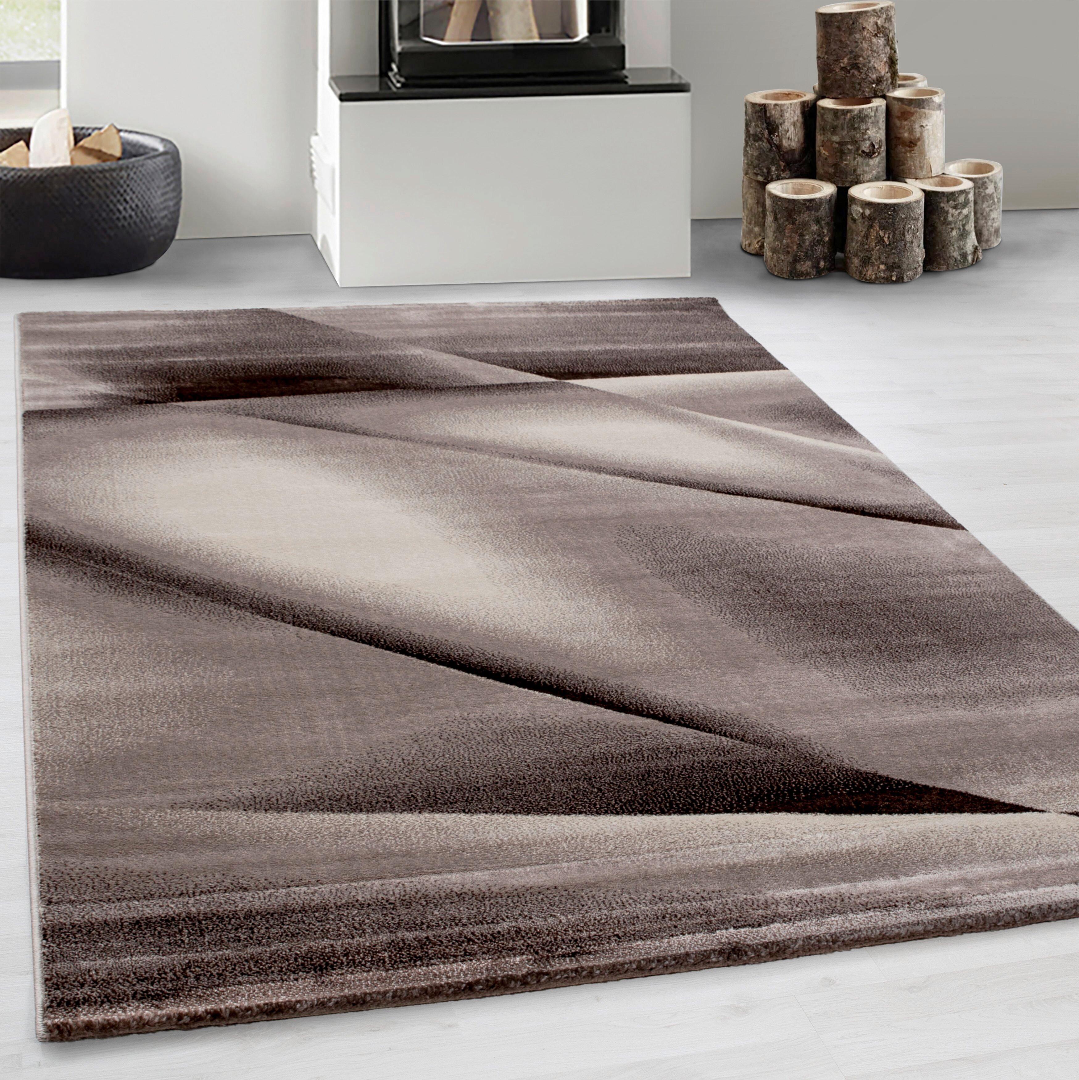 Tkana Preproga Miami, Rjava, 200x290cm - rjava, Trend, tekstil (200/290cm)