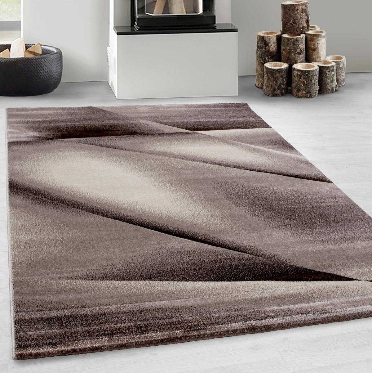 Tkana Preproga Miami, Rjava, 200x290cm - rjava, Trend, tekstil (200/290cm)