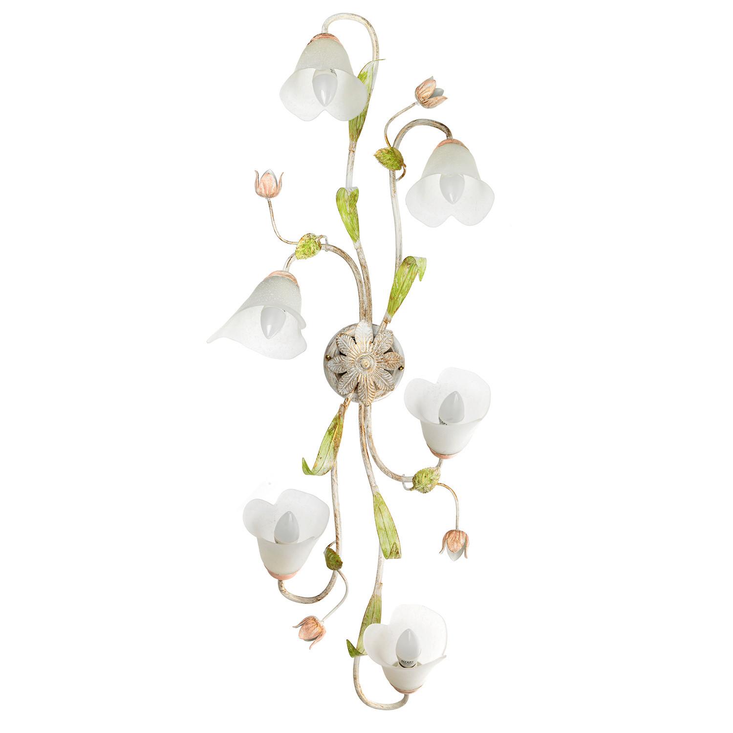 Deckenleuchte Wilma Weiß/Gün/Pink max. 6 Watt - Pink/Weiß, KONVENTIONELL, Glas/Metall (39/20/102cm)