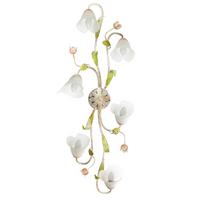 Deckenleuchte Wilma Weiß/Gün/Pink max. 6 Watt - Pink/Weiß, KONVENTIONELL, Glas/Metall (39/20/102cm)