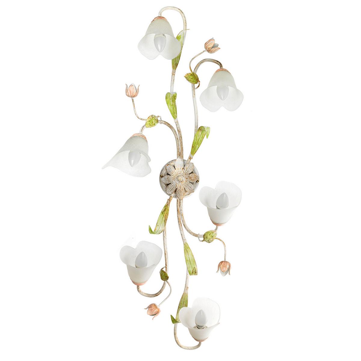 Deckenleuchte Wilma Weiß/Gün/Pink max. 6 Watt - Pink/Weiß, KONVENTIONELL, Glas/Metall (39/20/102cm)