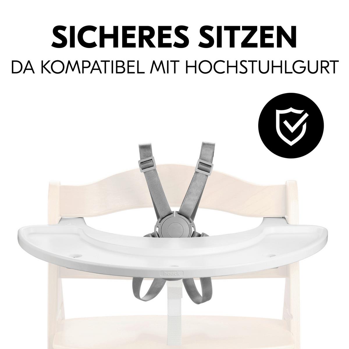 TACKA DO JEDZENIA I ZABAWY SPIELBRETT ALPHA TRAY - biały, Basics, tworzywo sztuczne (43/4/58cm) - Hauck