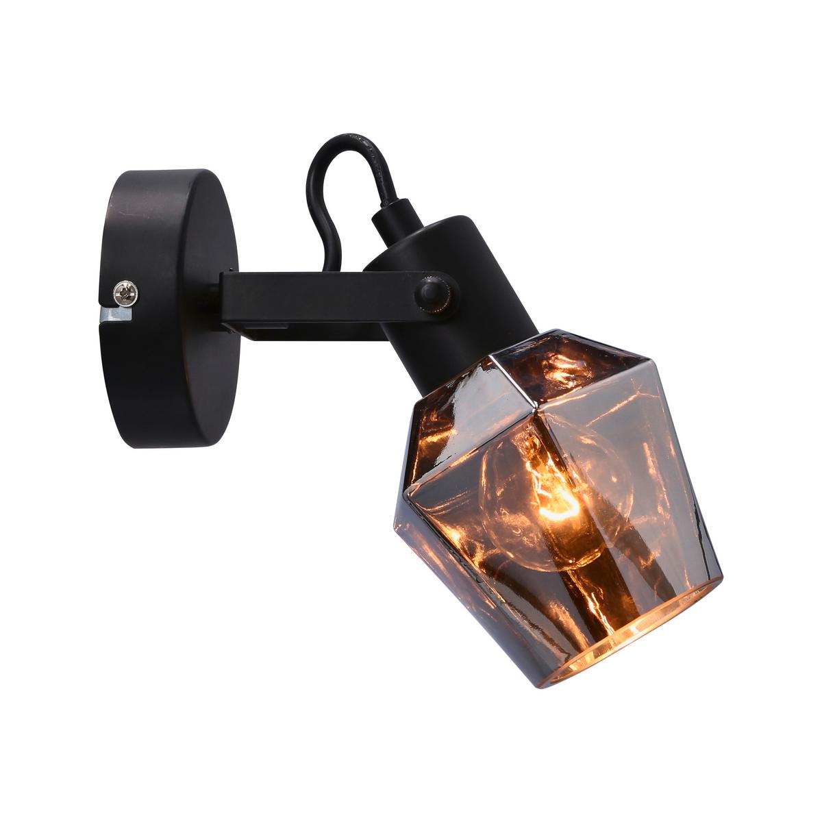 Reflektor Randi - crna, Design, staklo/metal (19/9/16cm)