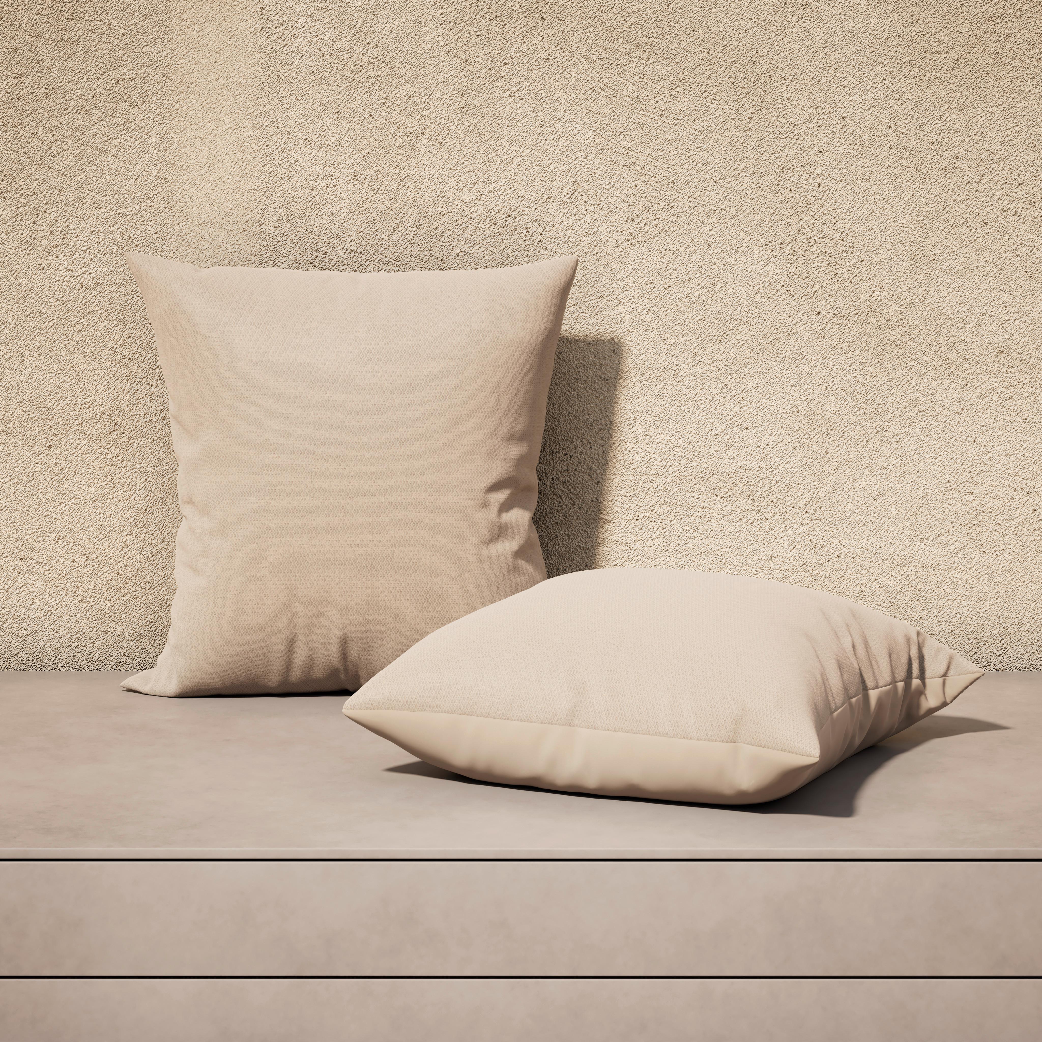Outdoorkissen Divina Beige ca. 45x45 cm - Beige, MODERN, Textil (45/4/45cm) - Bessagi Garden