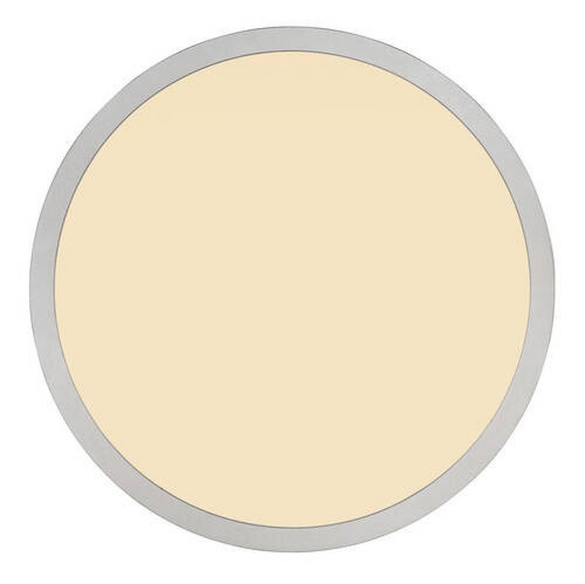 Stropna Led-svetilka Sapana, S Sijalko - barve niklja/bela, Basics, umetna masa (42/2,5cm) - Globo