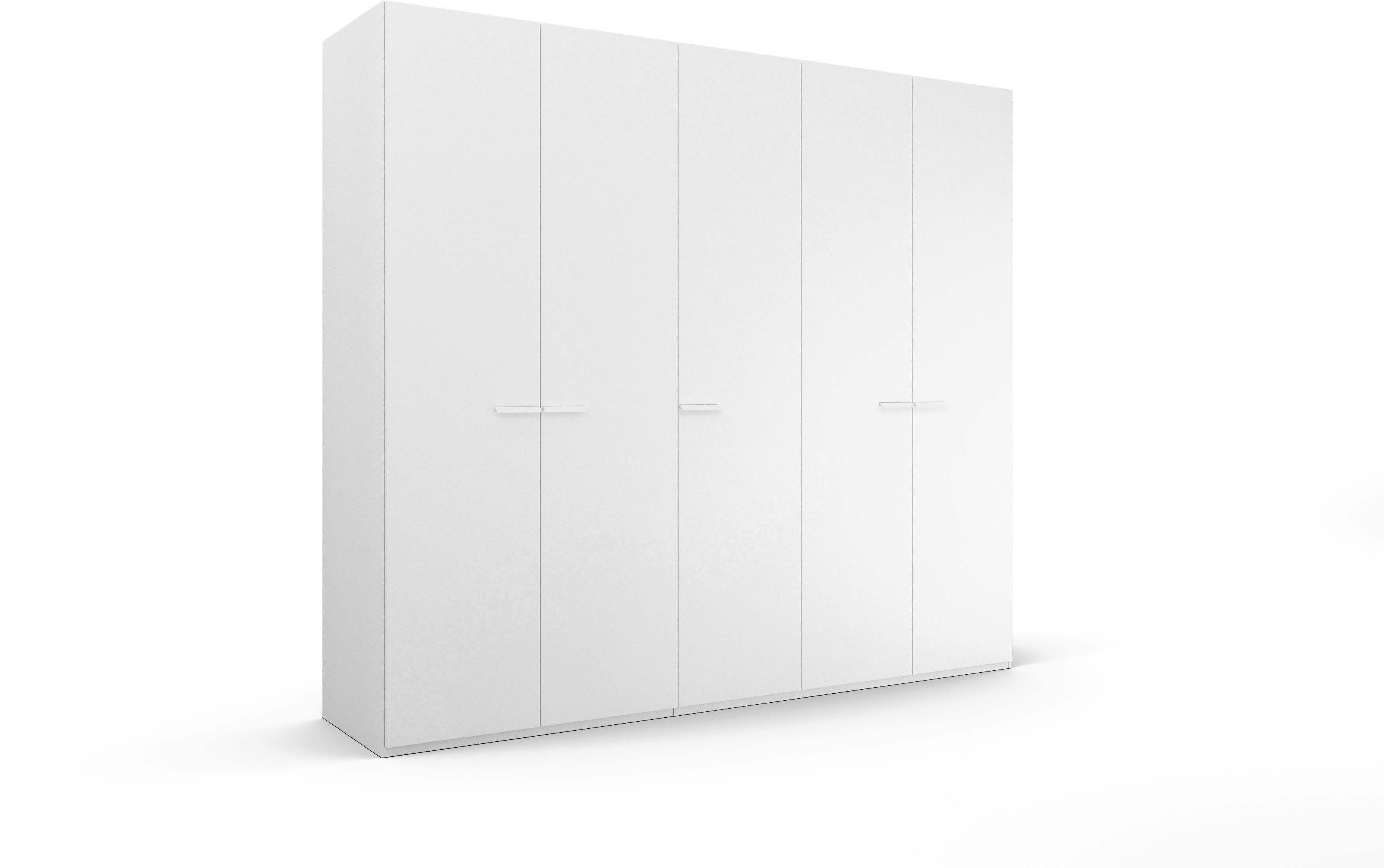 Omara S Klasičnimi Vrati Skat Classic, Bela - bela, Trend, kovina/leseni material (251/235/60cm) - Novel