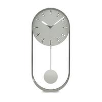ZEGAR ŚCIENNY 12912 - szary, Basics, metal (16/35/4,5cm)