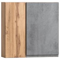 Hängeschrank Varese ca. 65x64 cm Hellgrau/Eiche - Eiche Wotan/Hellgrau, MODERN, Holzwerkstoff (65/64/20cm) - Held