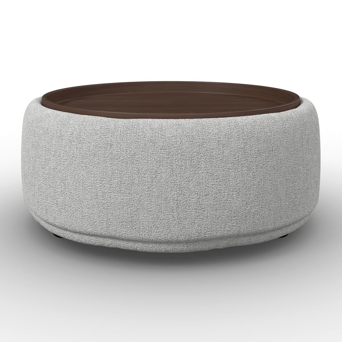 Sedežna Garnitura Kira, Bela, Z Mizico - črna/bela, Moderno, tekstil/les (408/108cm) - Bessagi Home