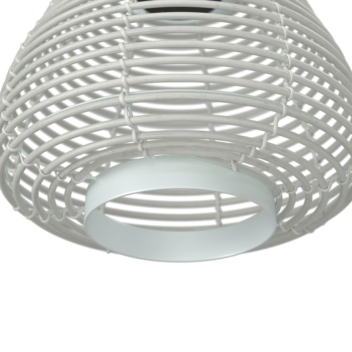 Solarleuchte Anina Weiß Metall/Kunststoff - Weiß, MODERN, Kunststoff/Metall (36/35/36cm) - Bessagi Garden