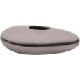 Vase Asha in Schwarz/Nickel - Schwarz, LIFESTYLE, Metall (20/10/7cm) - Mömax modern living