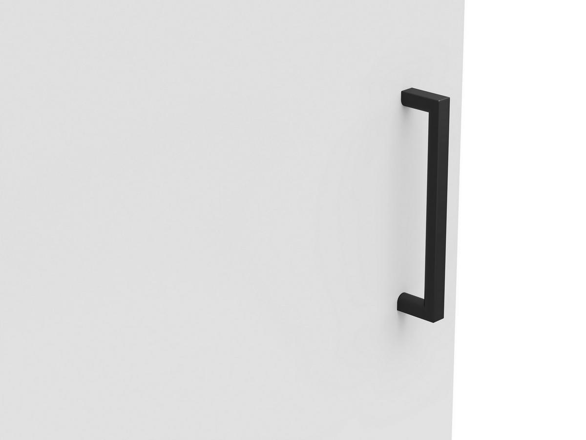 Komoda Multi - bijela/crna, Moderno, drvni materijal/plastika (45/83/40cm) - Modern Living