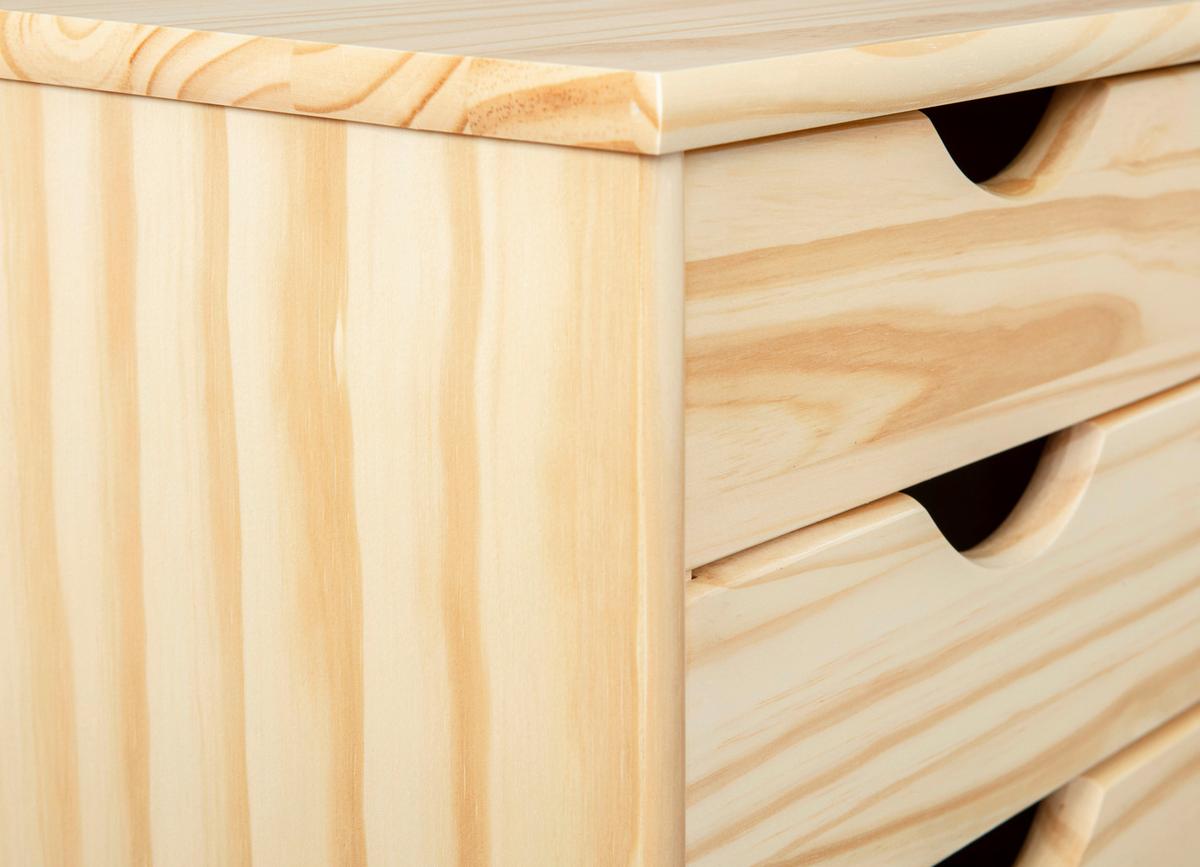 Rollcontainer Nils ca. 35x66x39 cm Kieferfarben - Kieferfarben, Basics, Holz/Kunststoff (35/66/39cm) - MID.YOU