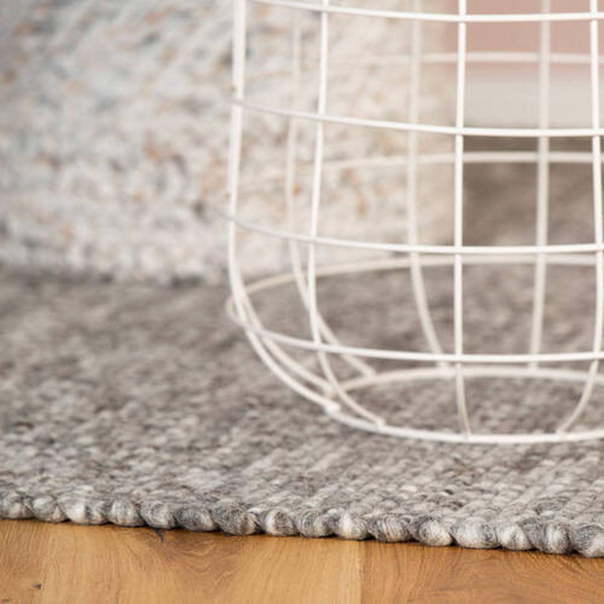 Flachwebeteppich My Kjell - Silberfarben, Basics, Textil (80/150cm)