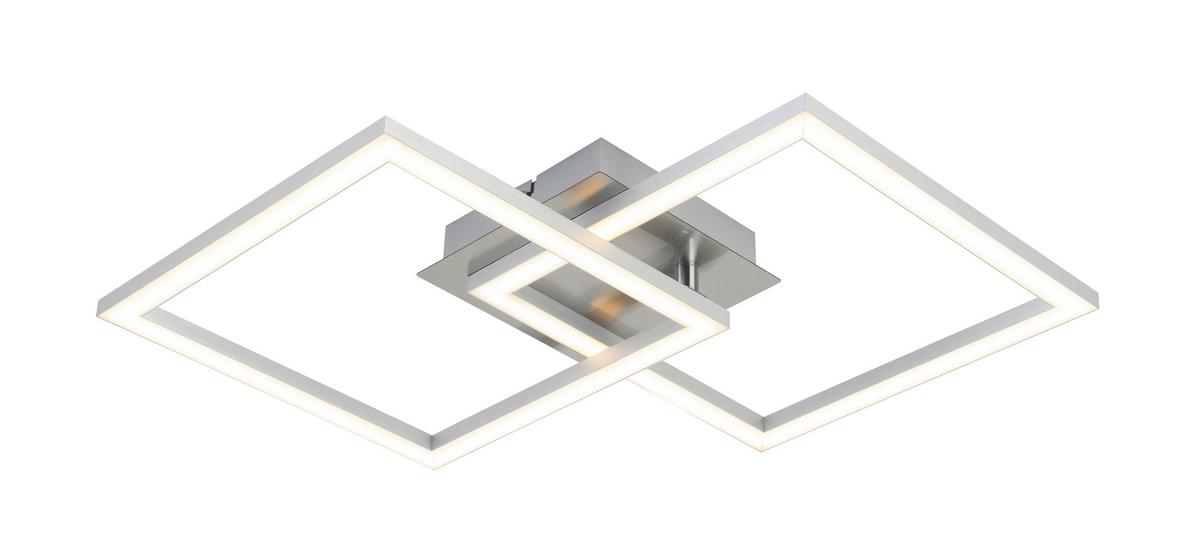 LAMPA SUFITOWA LED PANTHER *SBB* - kolor aluminiowy, Basics, tworzywo sztuczne/metal (50,7/35/5,5cm) - Boxxx