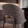 STOL NADIYA - brun/svart, Modern, metall/trä (52/78/56cm) - Bessagi Home