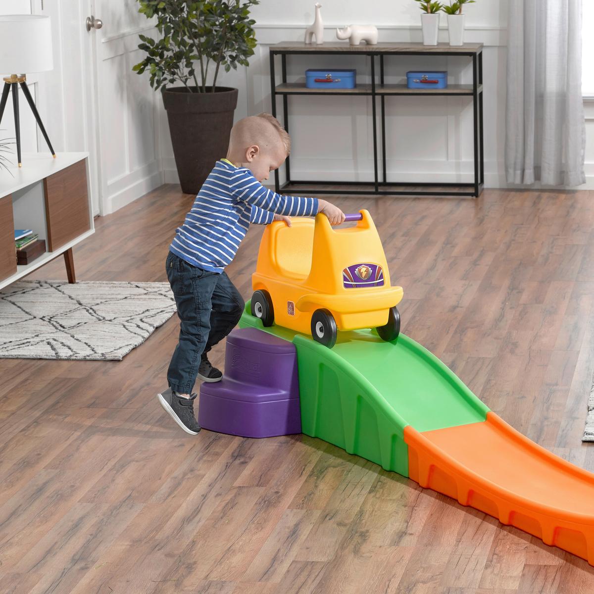 Achterbahn Rauf&Runter aus Kunststoff - Gelb, Basics, Kunststoff (312/37,5/77cm)