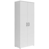 Schrank Multistauraum Weiß - Schwarz/Weiß, MODERN, Holzwerkstoff/Kunststoff (80/195/40cm) - Mömax