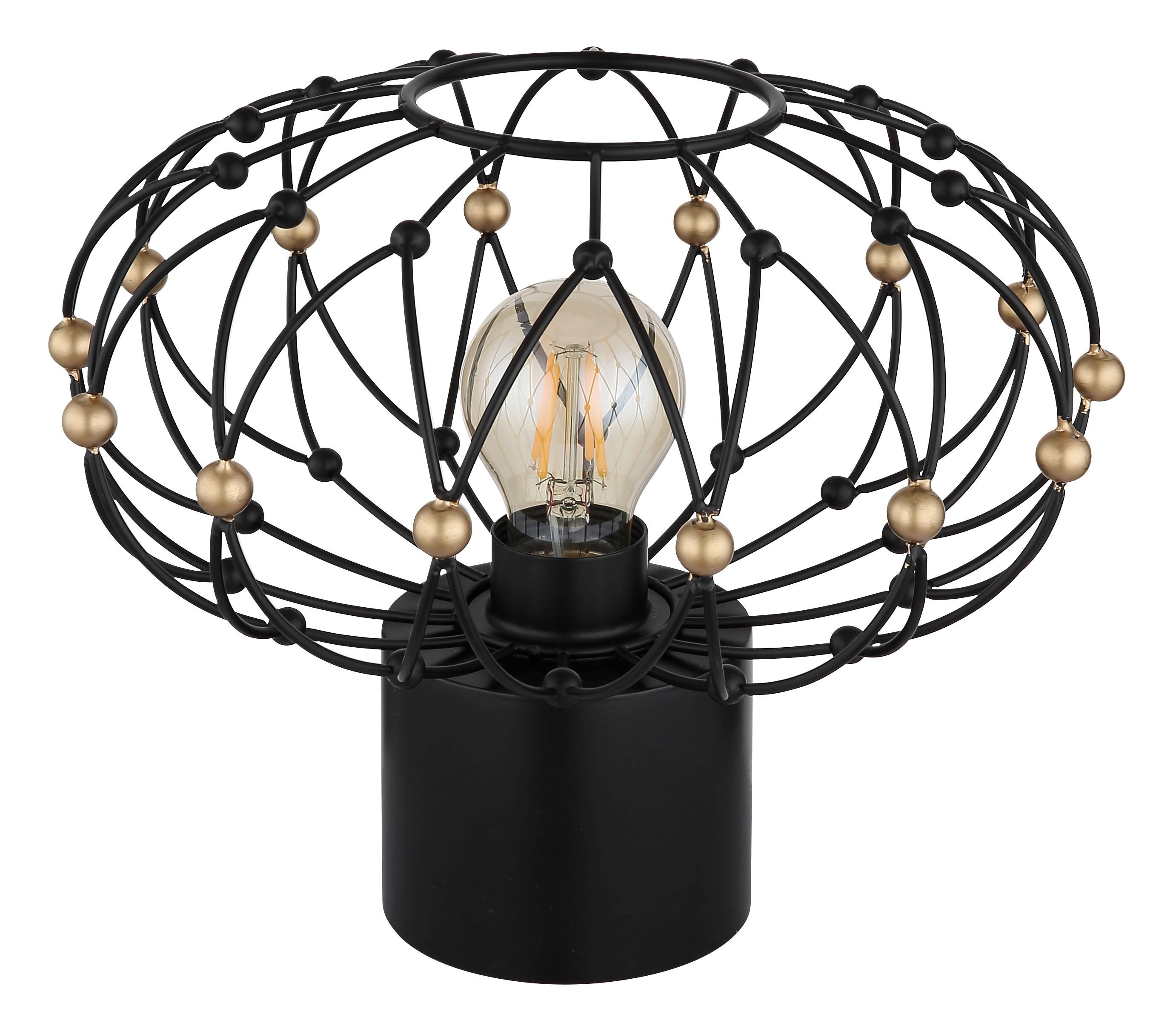 Stolna Svjetiljka Greys - zlatne boje/crna, Design, metal/plastika (28/25cm) - Globo