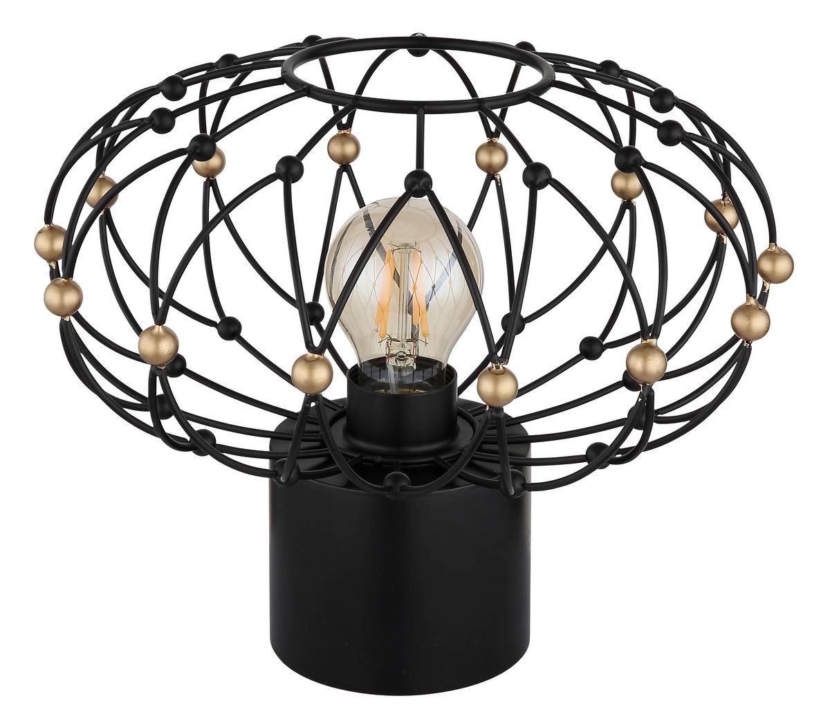 Stolna Svjetiljka Greys - zlatne boje/crna, Design, metal/plastika (28/25cm) - Globo