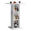 Barska Miza Standos, Bela - bela, Basics, leseni material (70/70/108cm) - MID.YOU