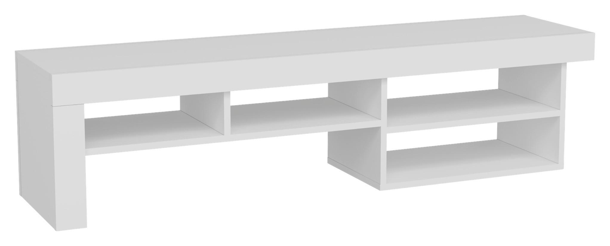 Nizka Omarica Hestia - bela, Design, leseni material (160/40/38cm) - MID.YOU