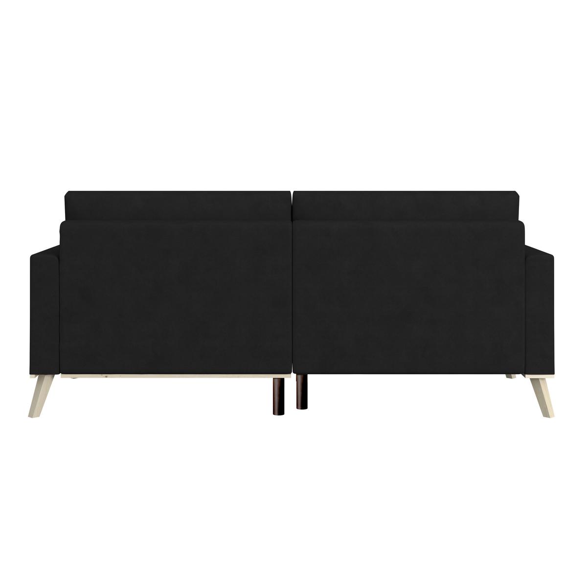 Kutna Garnitura Carini - boje hrasta/crna, Basics, tekstil/drvo (222/152cm) - Modern Living