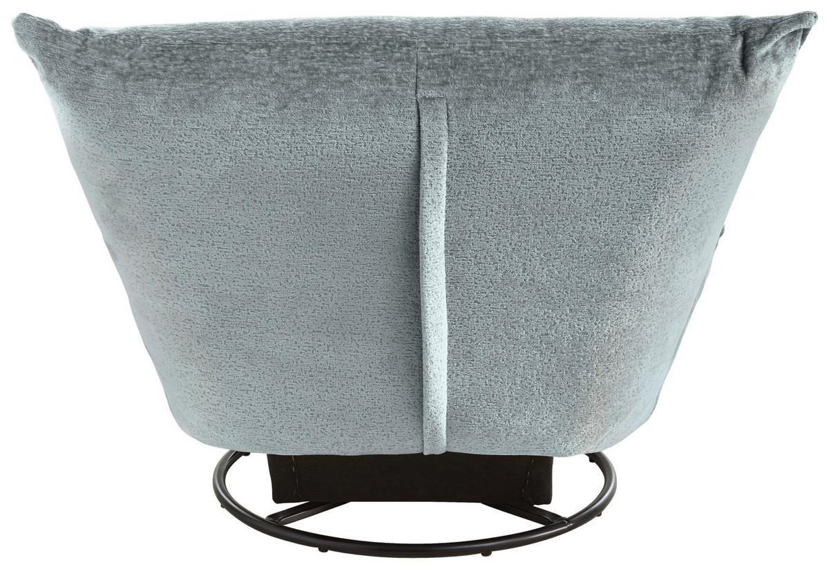 Relaxsessel Cremona Hellblau - Schwarz/Hellblau, Design, Textil/Metall (100/78/96cm) - Livetastic