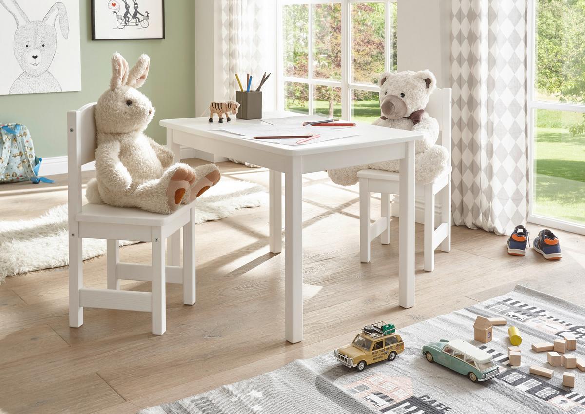 STOLIK DZIECIĘCY FELIX - biały, Konventionell, drewno (76/50/51cm) - MID.YOU