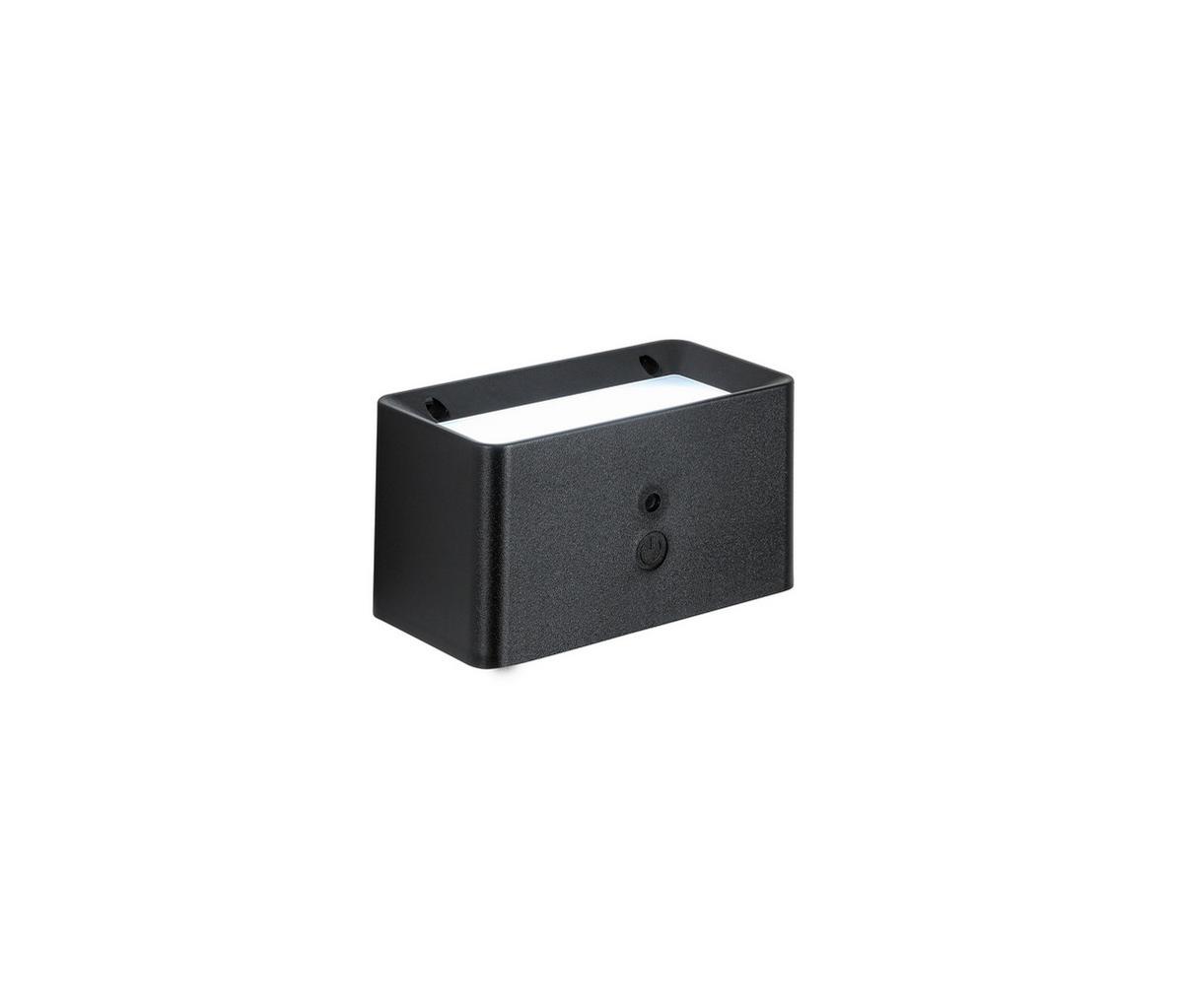 Aplică de perete cu LED Tilou - negru, Modern, plastic/metal (12/6,6/6,5cm) - Mömax