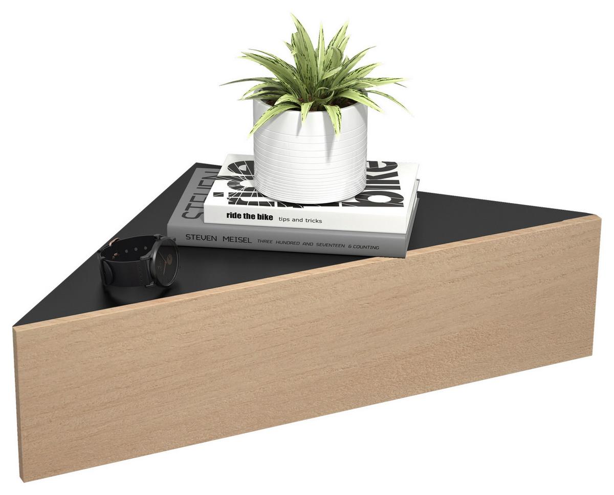 NACHTKÄSTCHEN USAL S - Honigeiche/Schwarz, Modern, Holzwerkstoff (60/15/42,4cm) - MID.YOU