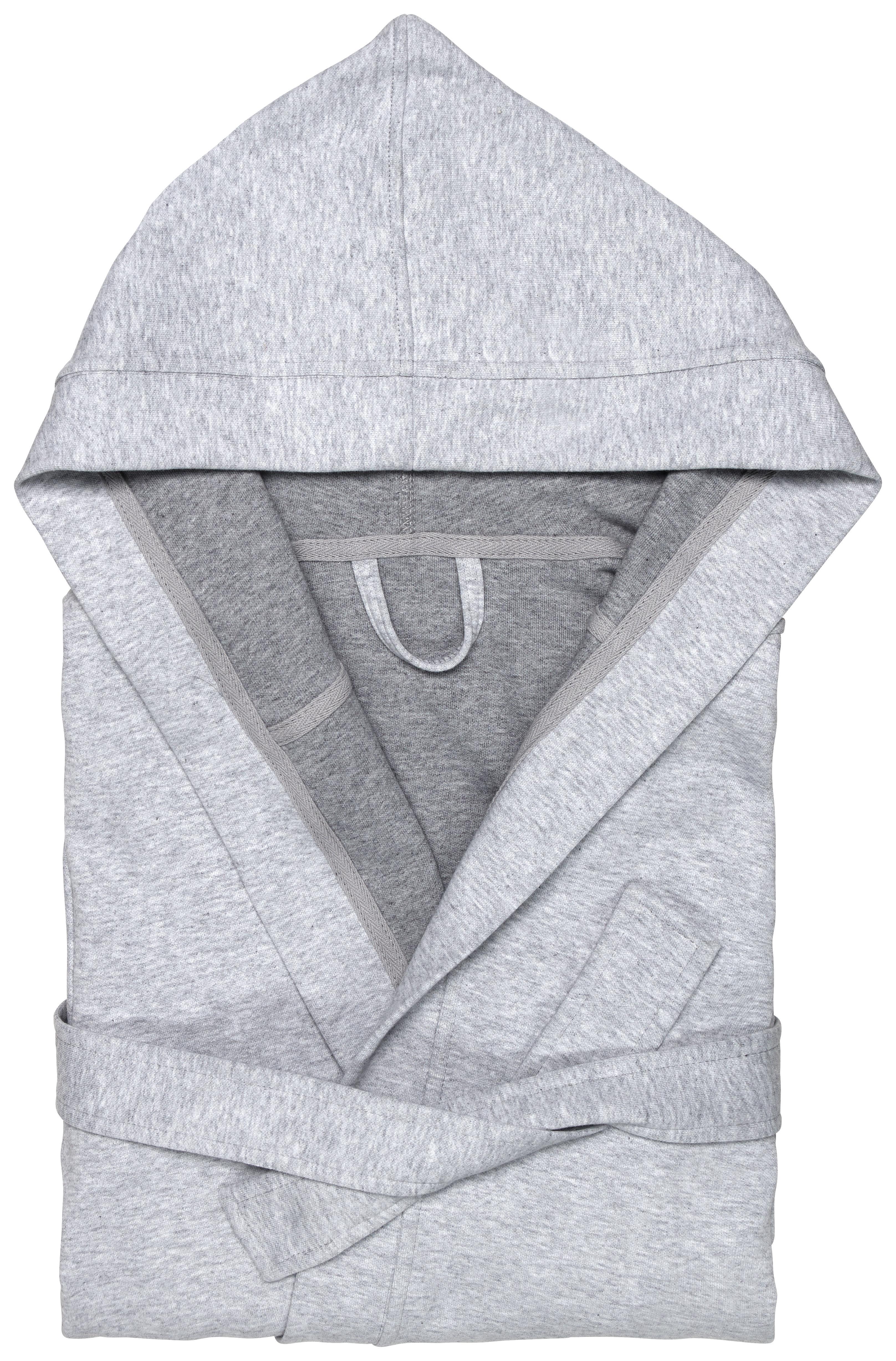 Bademantel Jerry Grau XS/S - Grau, Textil (XS/Snull) - Premium Living