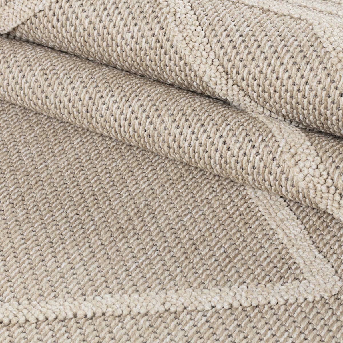 TEPPICH Outdoor IMST in Beige, im Boho-Stil, aus Polypropylen, 80 x 150 cm - Beige, Textil (150/80cm) - KADIMA DESIGN
