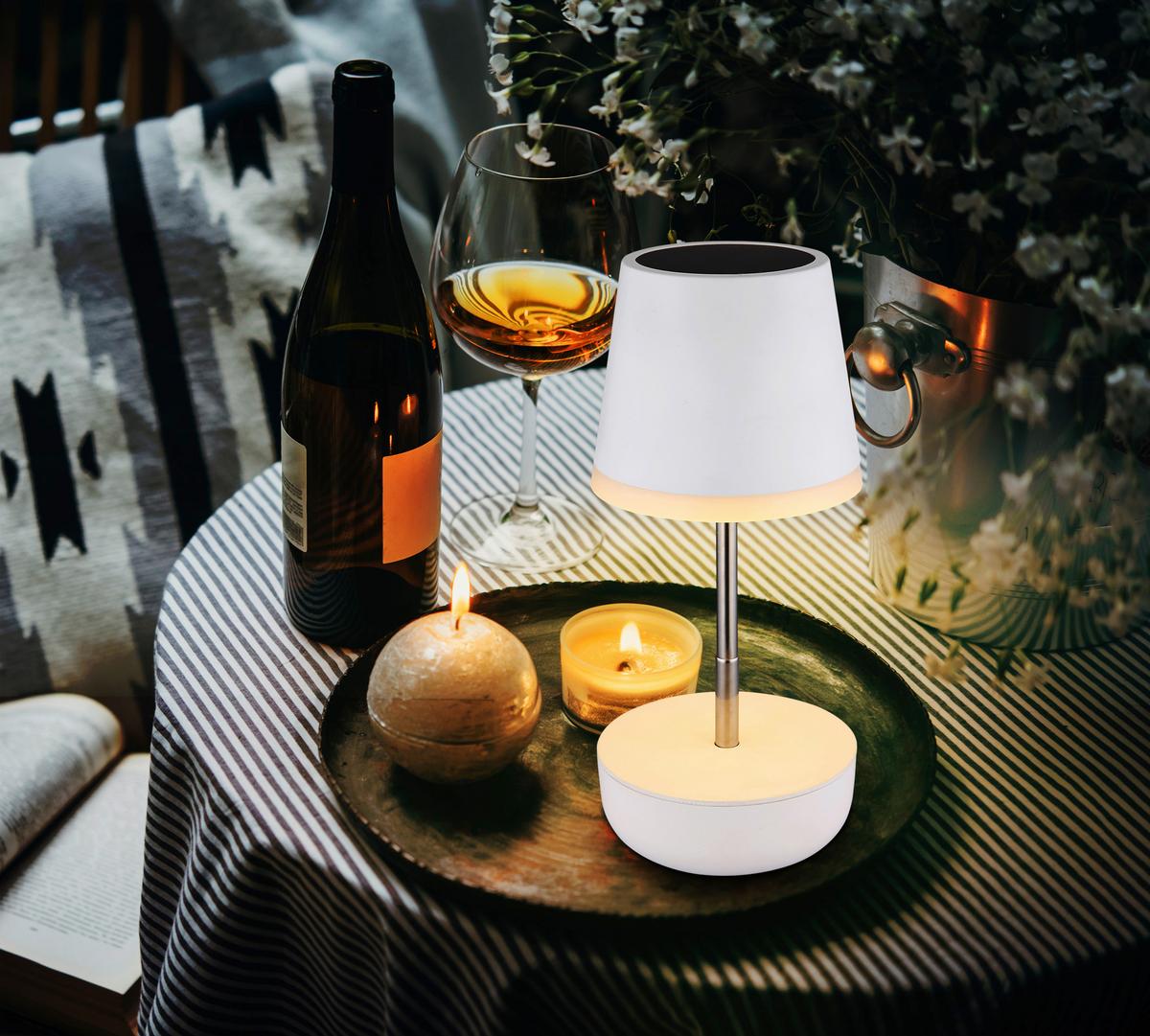 Solarleuchte SOLARLEUCHTE - Weiss, Kunststoff (11/25cm)