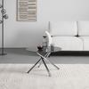 SALONTAFEL LANCE - Chroomkleuren/Zwart, Design, Metaal/Keramiek (70/70/44cm) - Mömax