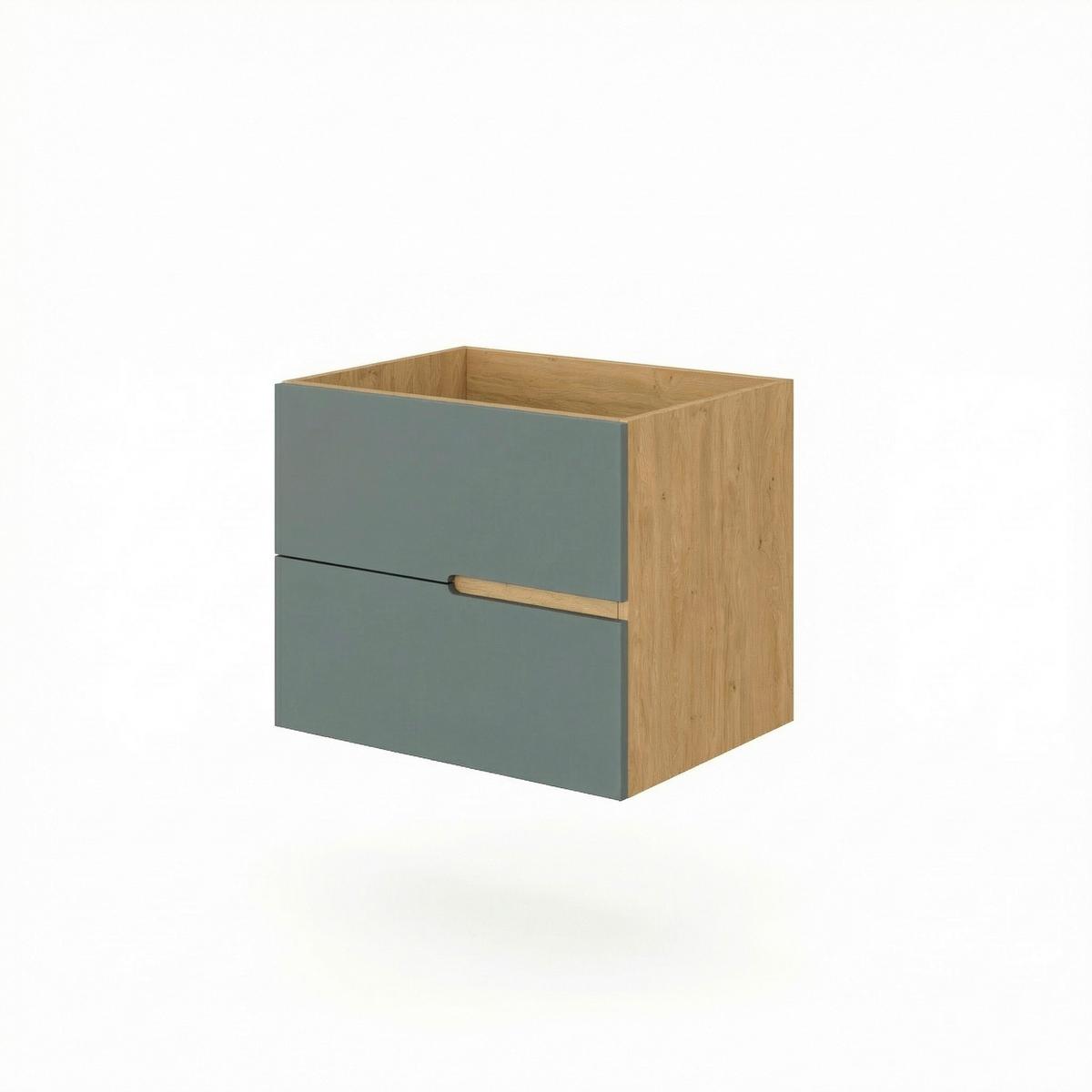 Bază pentru lavoar Eva - stejar sălbatic, Modern, material pe bază de lemn (60/51/46cm)