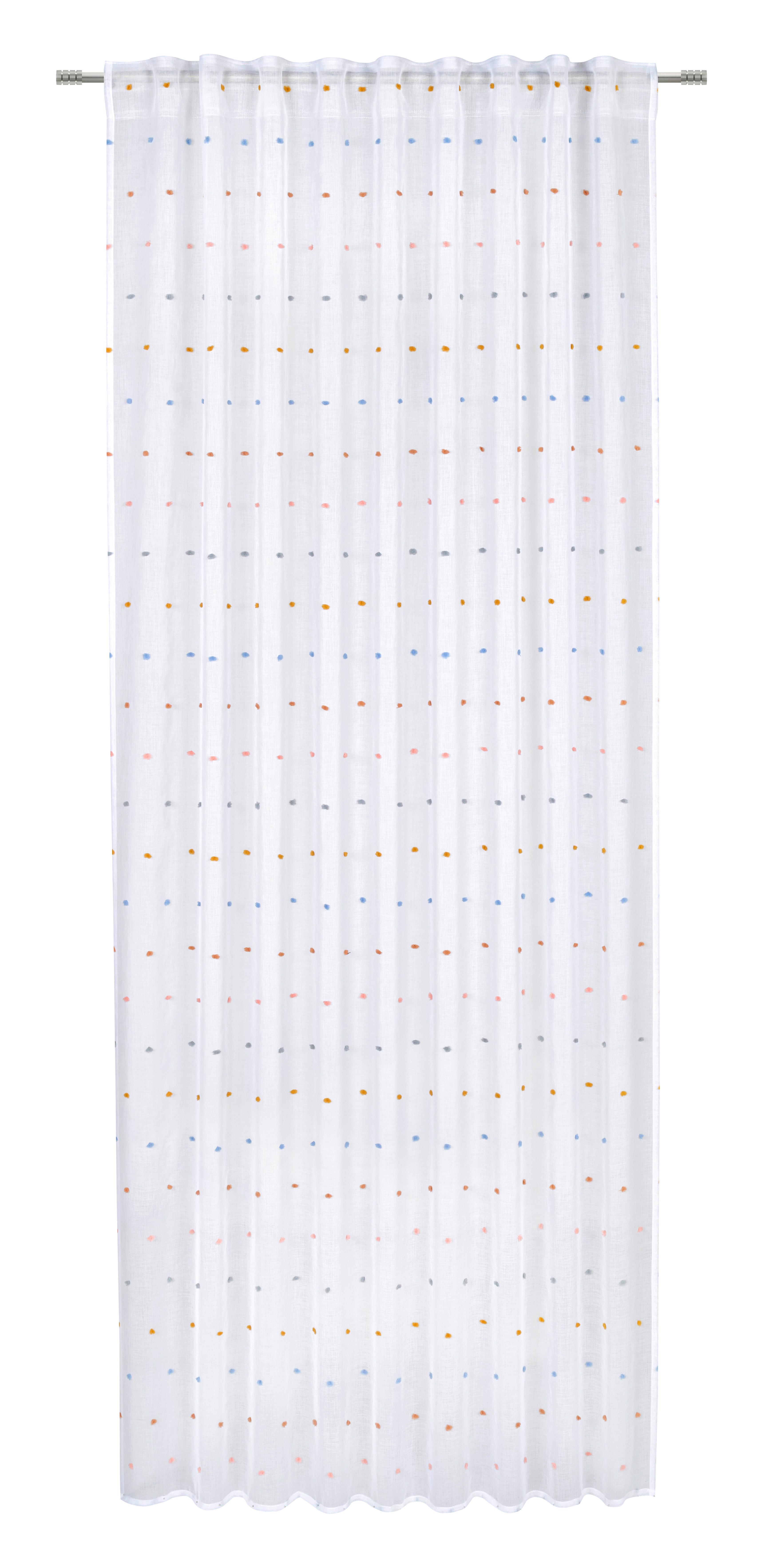 Fertigvorhang Picco Multicolor/Weiß ca. 140x245cm - Multicolor/Weiß, Textil (140/245cm) - Zandiara