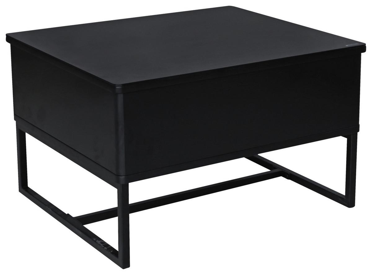 STOLIK KAWOWY WILNO - czarny, Design, metal (70/40,5-65,5/60cm) - Livetastic